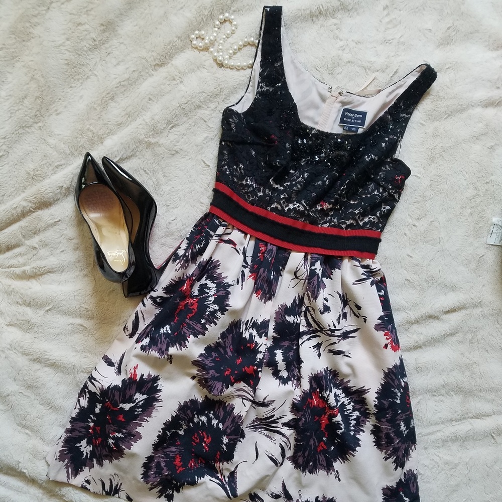 Peter Som for Anthropologie Mix Media Dress